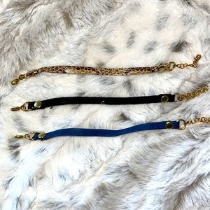 ✨3/$25✨ Set of 3 Faux Leather Bracelets
